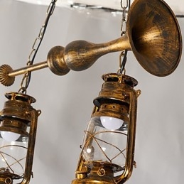 Rustykalna lampa wisząca w stylu retro retro w stylu rustykalnym
