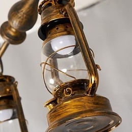 Rustykalna lampa wisząca w stylu retro retro w stylu rustykalnym