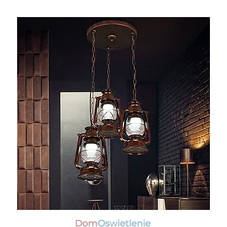 Rustykalna lampa wisząca w stylu retro retro w stylu rustykalnym Rustykalna lampa wisząca w stylu retro retro w stylu rustykalnym
