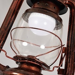 Rustykalna lampa wisząca w stylu retro retro w stylu rustykalnym