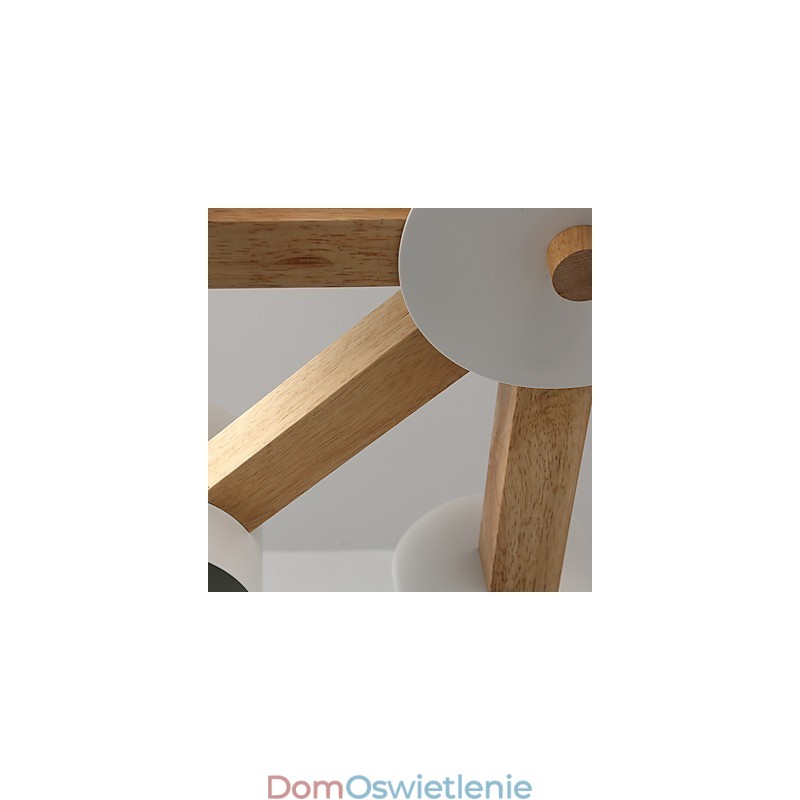Żyrandol 8 świateł Nowoczesny Współczesny Tradycyjny Klasyczny Vintage Wiejski Drewniany Cecha dla Drewna