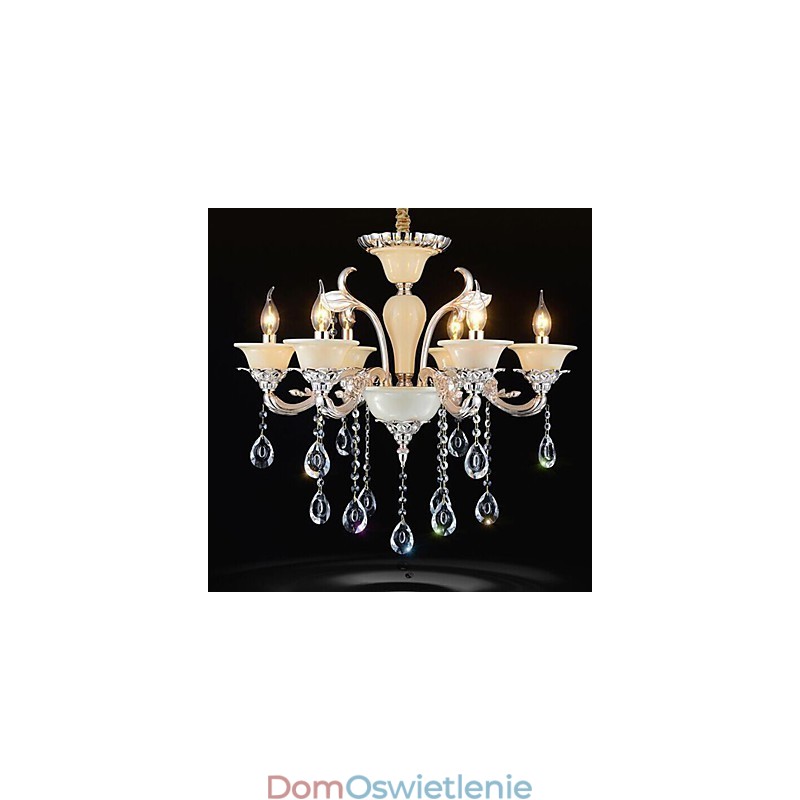 Europejska lampa wisząca kryształowa Lampa wisząca kryształowa ze stopu cynku