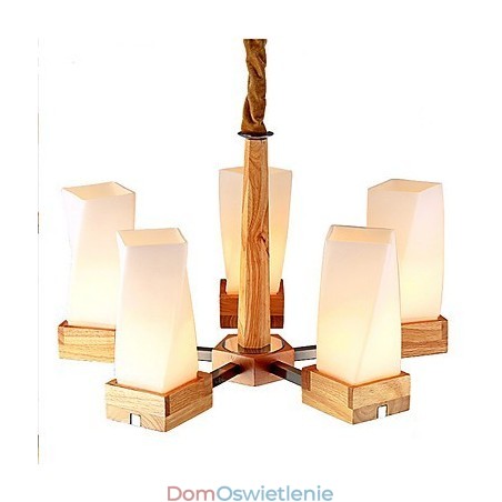 Proste oświetlenie artystyczne Solidne drewno Kreatywna lampa sufitowa Iliving Proste oświetlenie artystyczne Solidne drewno Kreatywna lampa sufitowa Iliving