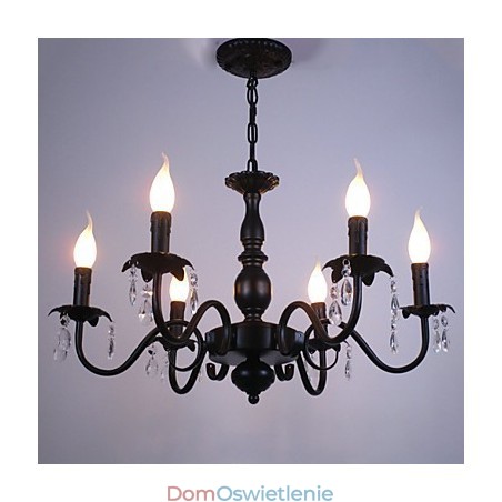 Żyrandol w stylu europejskim, lampa kryształowa, prosta lampa artystyczna z żelaza, lampa dekoracyjna Żyrandol w stylu europejskim, lampa kryształowa, prosta lampa artystyczna z żelaza, lampa dekoracyjna