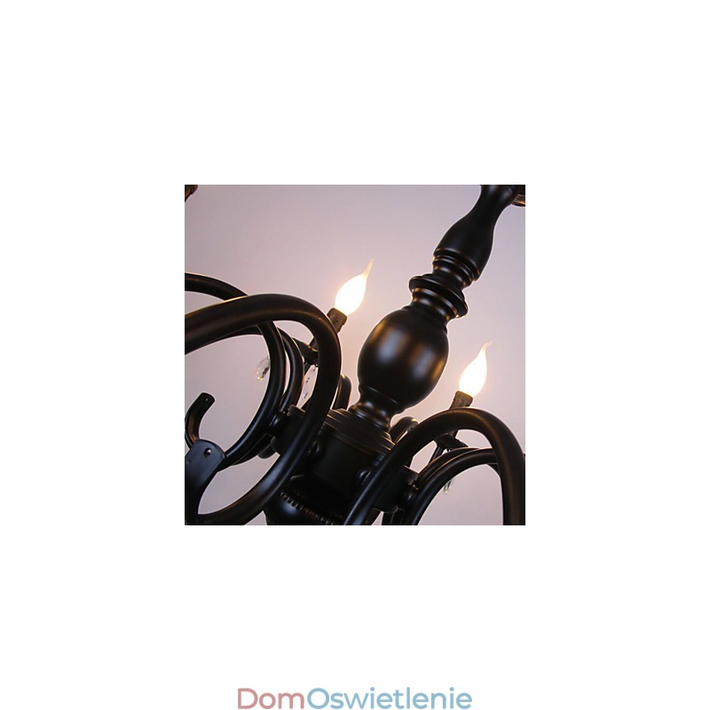 Żyrandol w stylu europejskim, lampa kryształowa, prosta lampa artystyczna z żelaza, lampa dekoracyjna