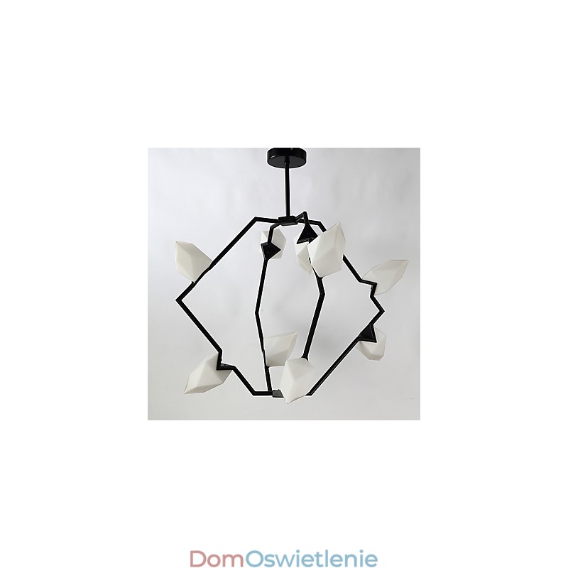 Dziewięciopunktowa lampa wisząca postmodernistyczna z metalu ze szkłem Peach, lampa wisząca Decorate Canteen