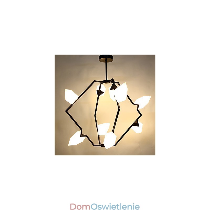 Dziewięciopunktowa lampa wisząca postmodernistyczna z metalu ze szkłem Peach, lampa wisząca Decorate Canteen
