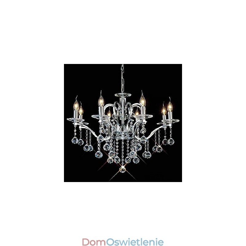 Elegancki kryształowy żyrandol z 8 światłami