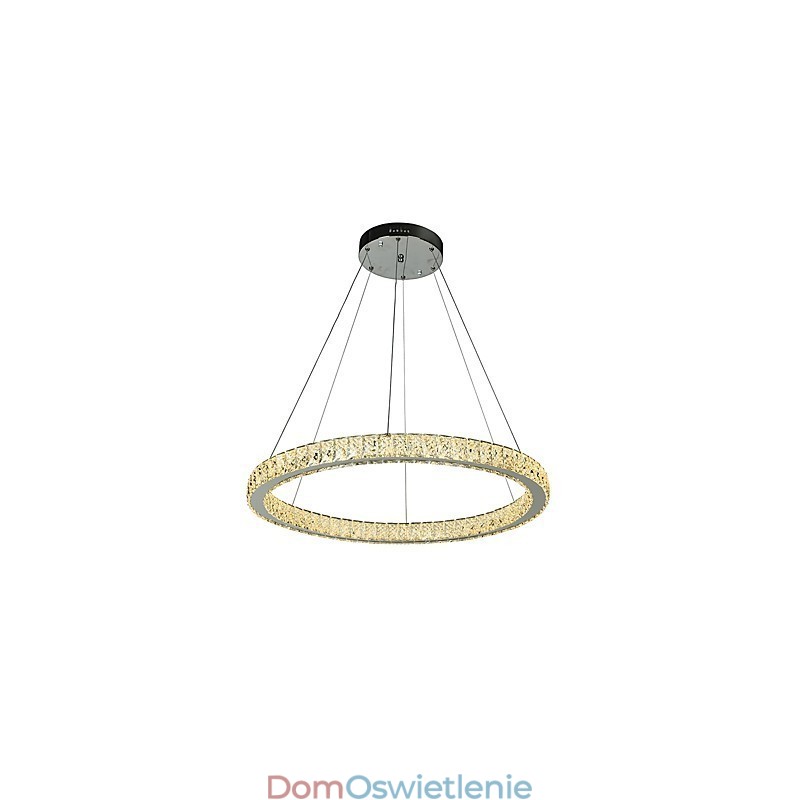 Ściemnialna lampa wisząca w kształcie pierścienia sufitowego, nowoczesny żyrandol, oświetlenie wewnętrzne ze zdalnym sterowaniem