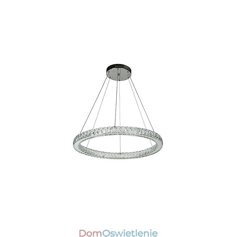 Ściemnialna lampa wisząca w kształcie pierścienia sufitowego, nowoczesny żyrandol, oświetlenie wewnętrzne ze zdalnym sterowaniem