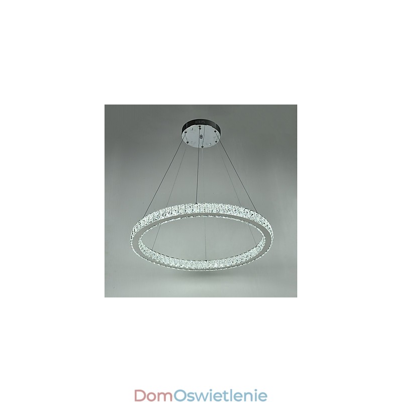 Ściemnialna lampa wisząca w kształcie pierścienia sufitowego, nowoczesny żyrandol, oświetlenie wewnętrzne ze zdalnym sterowaniem