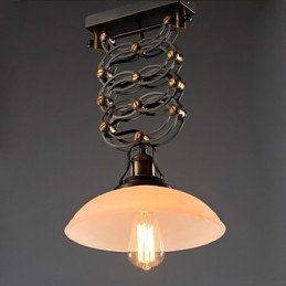 Amerykańska rustykalna lampa wisząca w stylu loftu, kute żelazo, lampa nożycowa, oświetlenie sklepowe, oświetlenie dekoracyjne