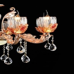 Nowoczesna współczesna tradycyjna klasyczna cecha stopu cynku dla kryształowej lampy wiszącej w stylu mini metalowej