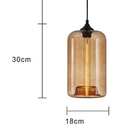 Wisząca butelka z wzorem 1-światło Minimalistyczne malowanie żelaza