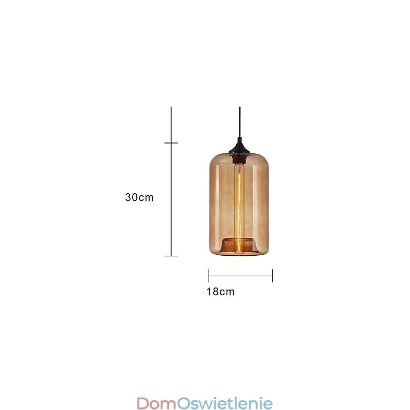 Wisząca butelka z wzorem 1-światło Minimalistyczne malowanie żelaza