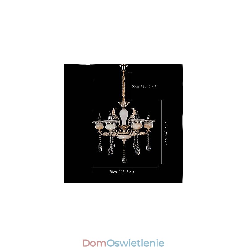 Retro Chrome Cecha dla projektantów Metalowa lampa wisząca