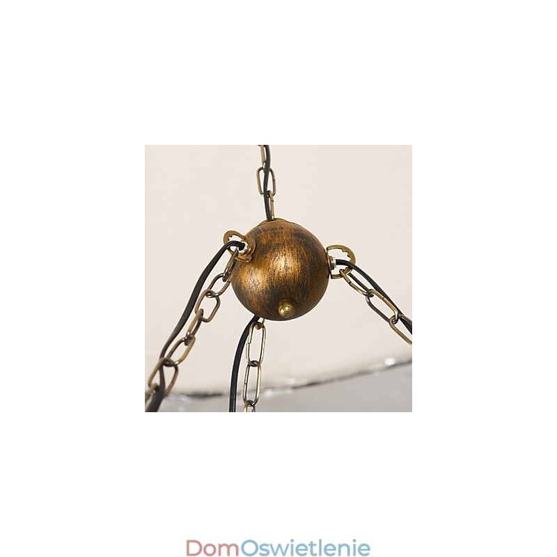 Rustykalny domek Vintage Retro Country Globe Malowanie Funkcja dla Projektantów Stylu Mini Metalowy Żyrandol