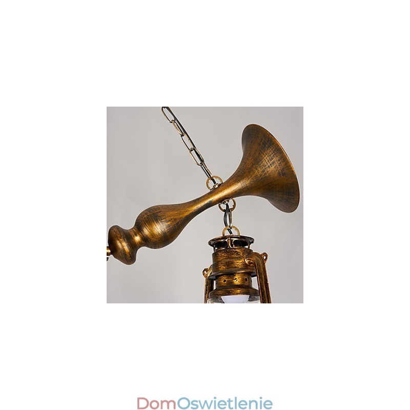Rustykalny domek Vintage Retro Country Globe Malowanie Funkcja dla Projektantów Stylu Mini Metalowy Żyrandol