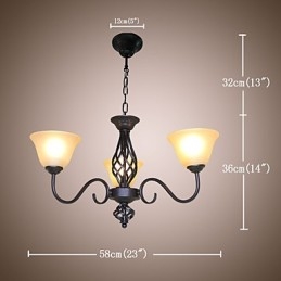 Tradycyjny Klasyczny Rustykalny Domek Vintage Retro Wiejski Inne Cecha dla Projektantów Stylu Mini Metalowy Żyrandol