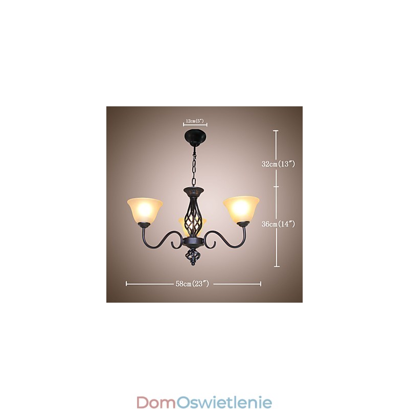 Tradycyjny Klasyczny Rustykalny Domek Vintage Retro Wiejski Inne Cecha dla Projektantów Stylu Mini Metalowy Żyrandol