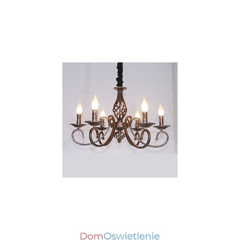 Retro Prosta Lampa Miedziana Lampa Świeca