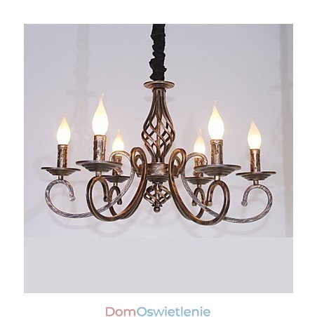 Retro Prosta Lampa Miedziana Lampa Świeca Retro Prosta Lampa Miedziana Lampa Świeca