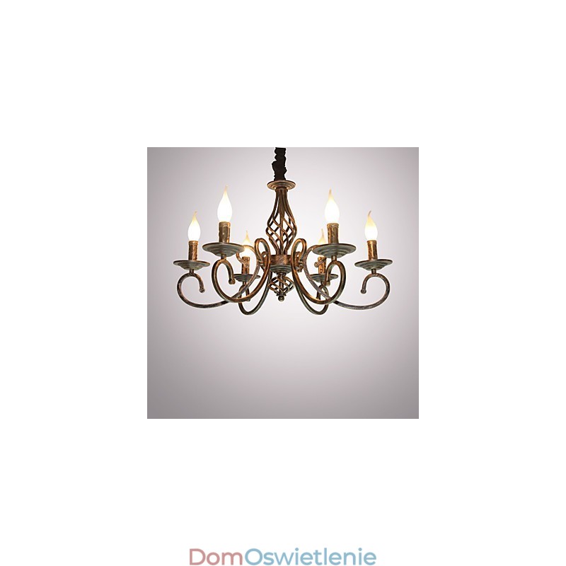 Retro Prosta Lampa Miedziana Lampa Świeca