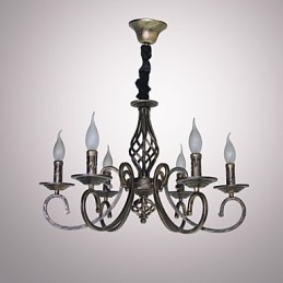 Retro Prosta Lampa Miedziana Lampa Świeca