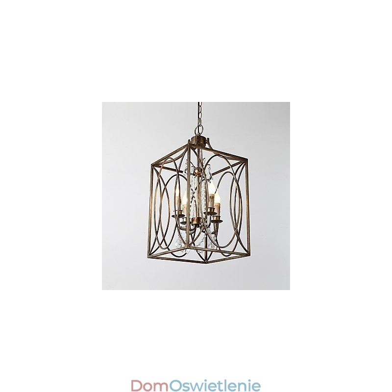 Cztery światła Vintage Metal Amercian Industrial Loft Malowanie Kolor Europejski Żyrandol Lampa Dekoracja Wnętrz Lampa Wisząca