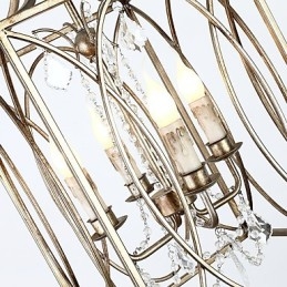 Cztery światła Vintage Metal Amercian Industrial Loft Malowanie Kolor Europejski Żyrandol Lampa Dekoracja Wnętrz Lampa Wisząca