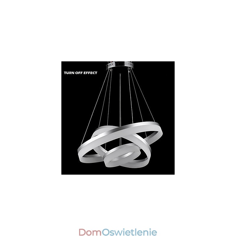 Okrągłe żyrandole, oświetlenie, nowoczesne lampy akrylowe, luksusowe, trzypierścieniowe, sufitowe oprawy oświetleniowe