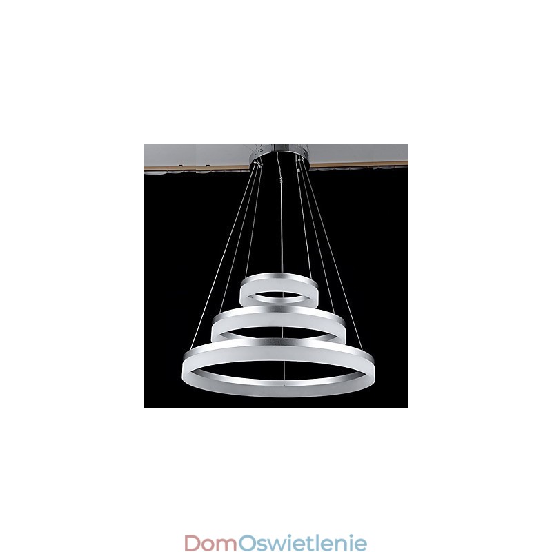 Okrągłe żyrandole, oświetlenie, nowoczesne lampy akrylowe, luksusowe, trzypierścieniowe, sufitowe oprawy oświetleniowe