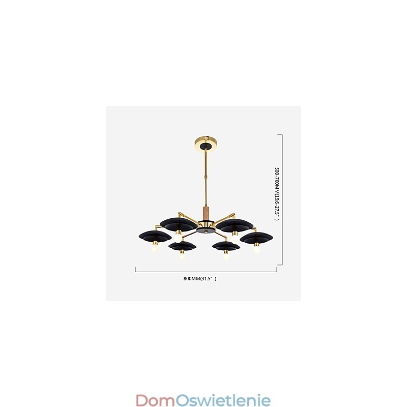 6-światłowy spersonalizowany żyrandol