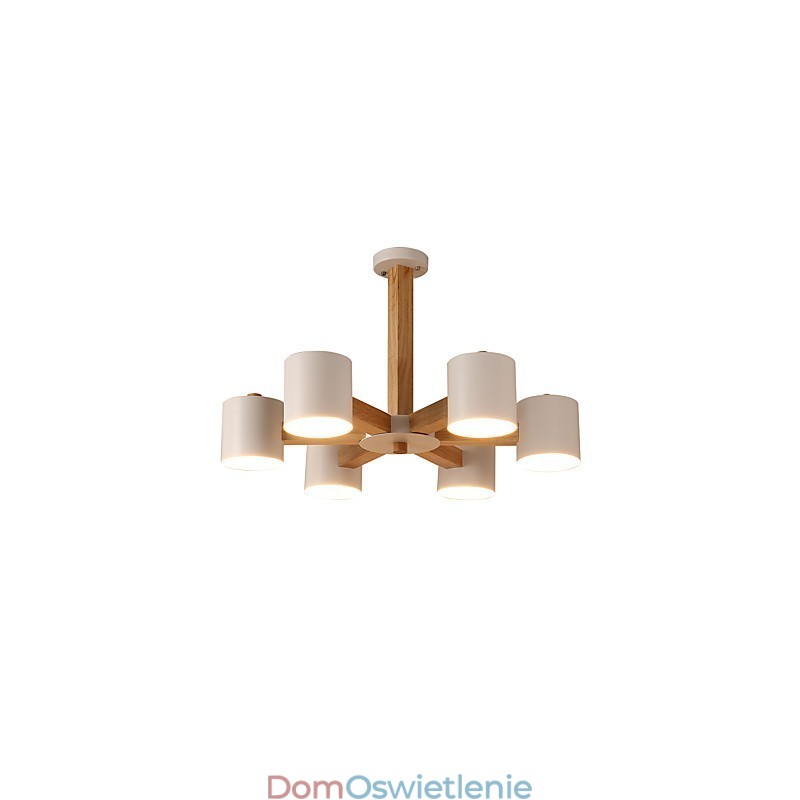 Żyrandol 6 świateł Nowoczesny Współczesny Tradycyjny Klasyczny Vintage Wiejski Drewniany Cecha dla Drewna