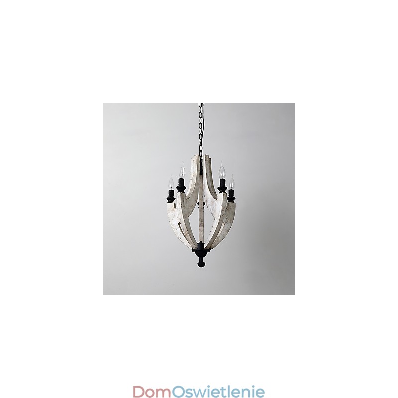 W stylu vintage malarstwo cecha miniaturowy styl drewno bambus żyrandol lampa dekoracyjna lampa wisząca