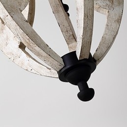 W stylu vintage malarstwo cecha miniaturowy styl drewno bambus żyrandol lampa dekoracyjna lampa wisząca