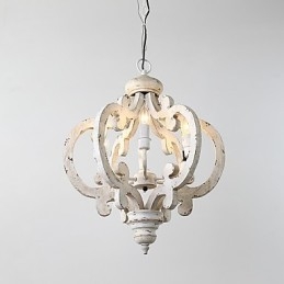 W stylu vintage malarstwo cecha miniaturowy styl drewno bambus żyrandol lampa dekoracyjna lampa wisząca
