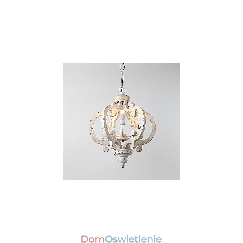 W stylu vintage malarstwo cecha miniaturowy styl drewno bambus żyrandol lampa dekoracyjna lampa wisząca