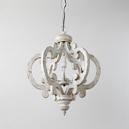 W stylu vintage malarstwo cecha miniaturowy styl drewno bambus żyrandol lampa dekoracyjna lampa wisząca
