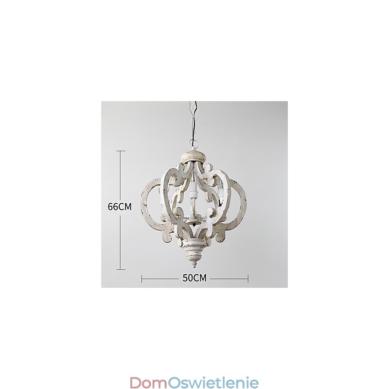 W stylu vintage malarstwo cecha miniaturowy styl drewno bambus żyrandol lampa dekoracyjna lampa wisząca
