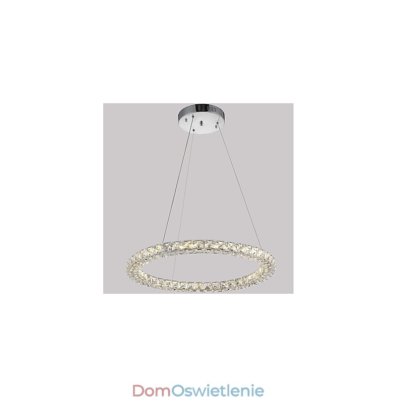 Nowoczesny pierścień kryształowy sufit wiszący lampa kryształowy żyrandol światło oświetlenie wewnętrzne lampy oprawy ściemnialne z pilotem