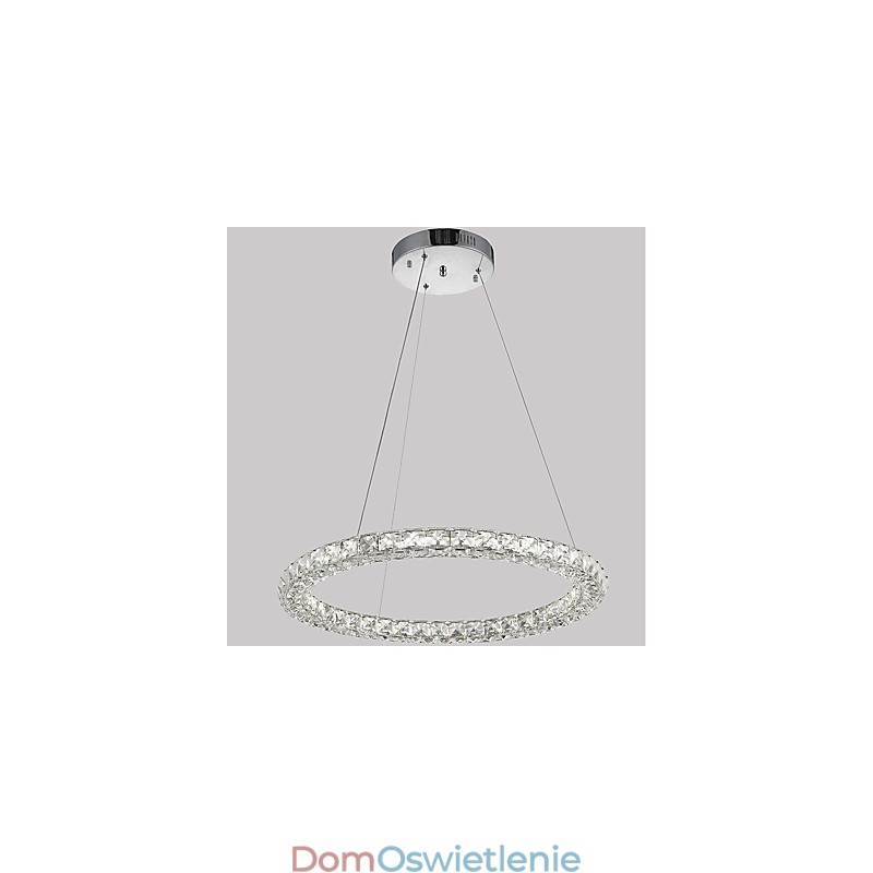 Nowoczesny pierścień kryształowy sufit wiszący lampa kryształowy żyrandol światło oświetlenie wewnętrzne lampy oprawy ściemnialne z pilotem