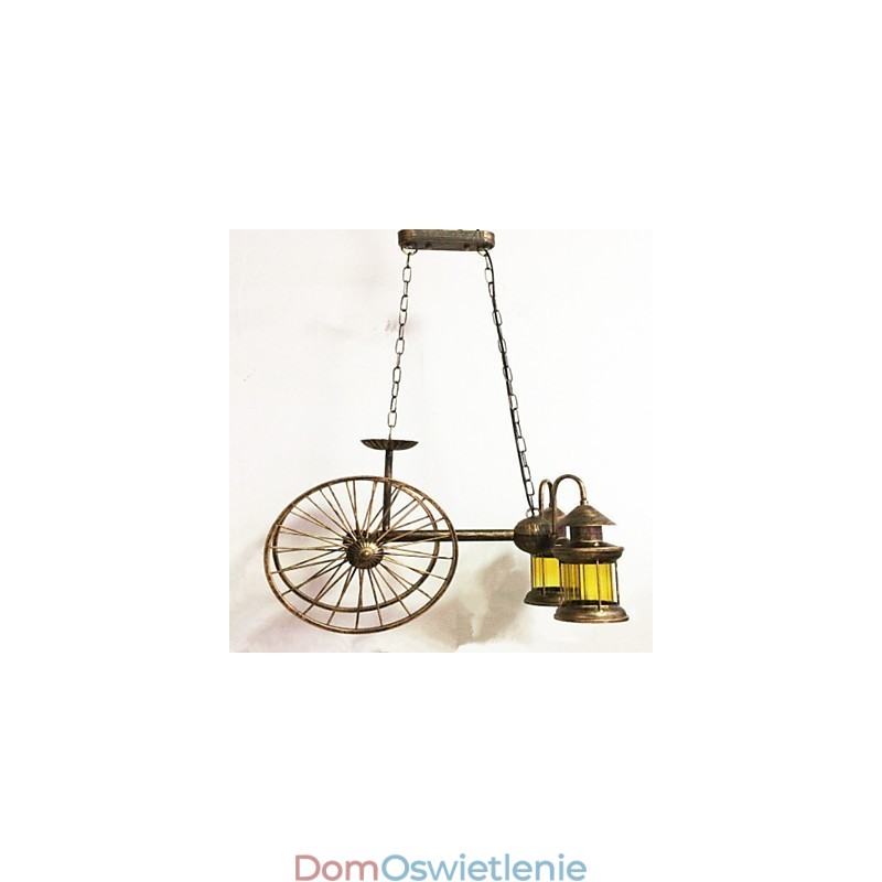 Rustykalny domek Vintage Retro Country Globe Malowanie Funkcja dla Projektantów Stylu Mini Metalowy Żyrandol