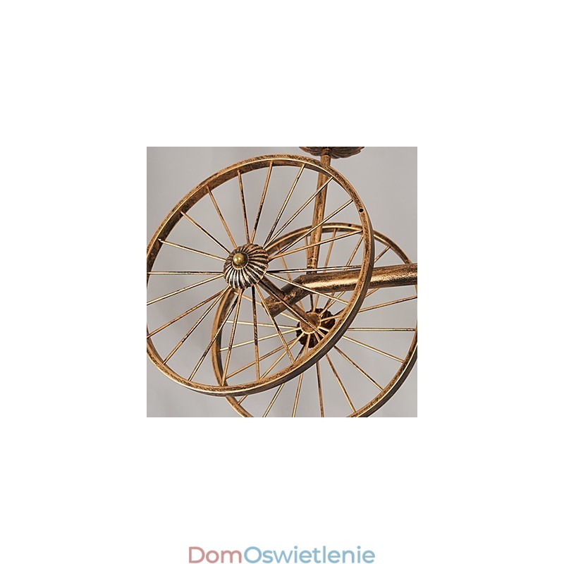 Rustykalny domek Vintage Retro Country Globe Malowanie Funkcja dla Projektantów Stylu Mini Metalowy Żyrandol