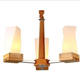 Oświetlenie Simple Art Solidne drewno Lampa sufitowa Creative Iliving