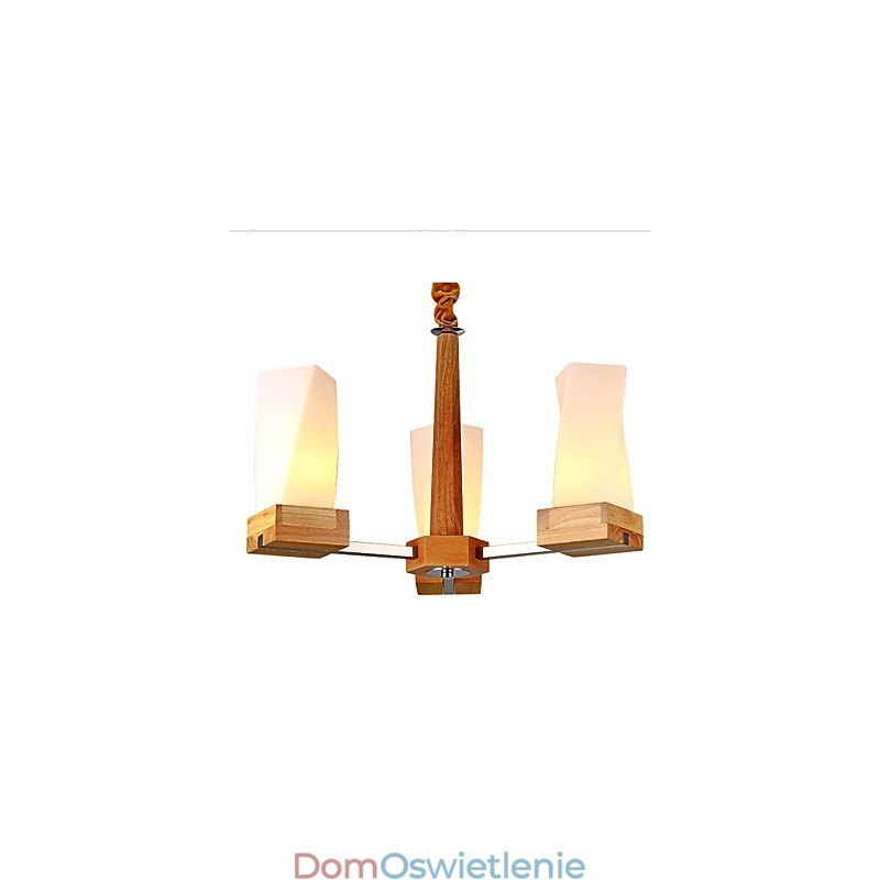 Oświetlenie Simple Art Solidne drewno Lampa sufitowa Creative Iliving