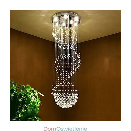 Kryształowy żyrandol sufitowy wiszący lampa wewnętrzna domowa oświetlenie wiszące lampy oprawy na schody Kryształowy żyrandol sufitowy wiszący lampa wewnętrzna domowa oświetlenie wiszące lampy oprawy na schody
