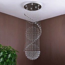 Kryształowy żyrandol sufitowy wiszący lampa wewnętrzna domowa oświetlenie wiszące lampy oprawy na schody