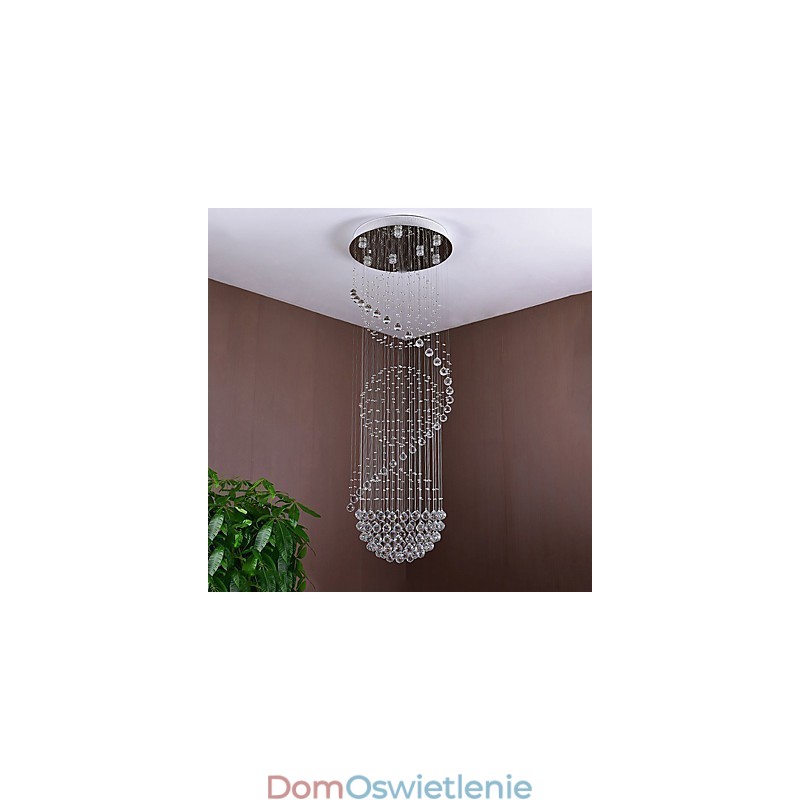 Kryształowy żyrandol sufitowy wiszący lampa wewnętrzna domowa oświetlenie wiszące lampy oprawy na schody