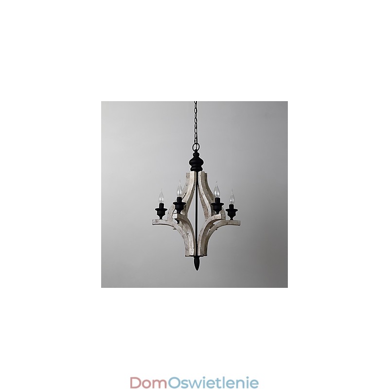 W stylu vintage malarstwo cecha miniaturowy styl drewno bambus żyrandol lampa dekoracyjna lampa wisząca